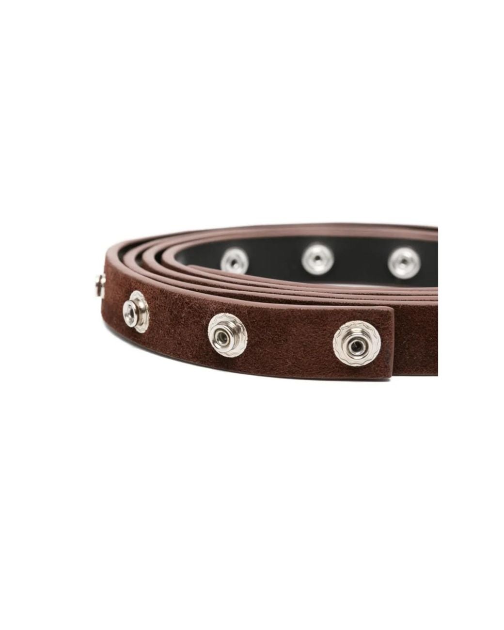 The Attico White Rivet Belt