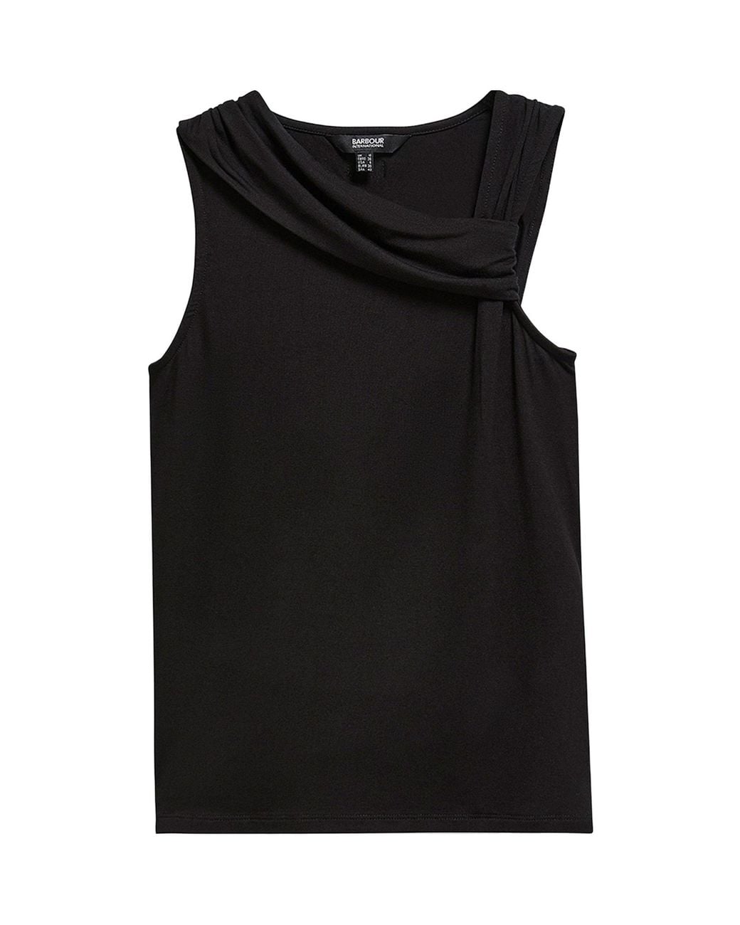 Barbour Black Pleated Detail Top