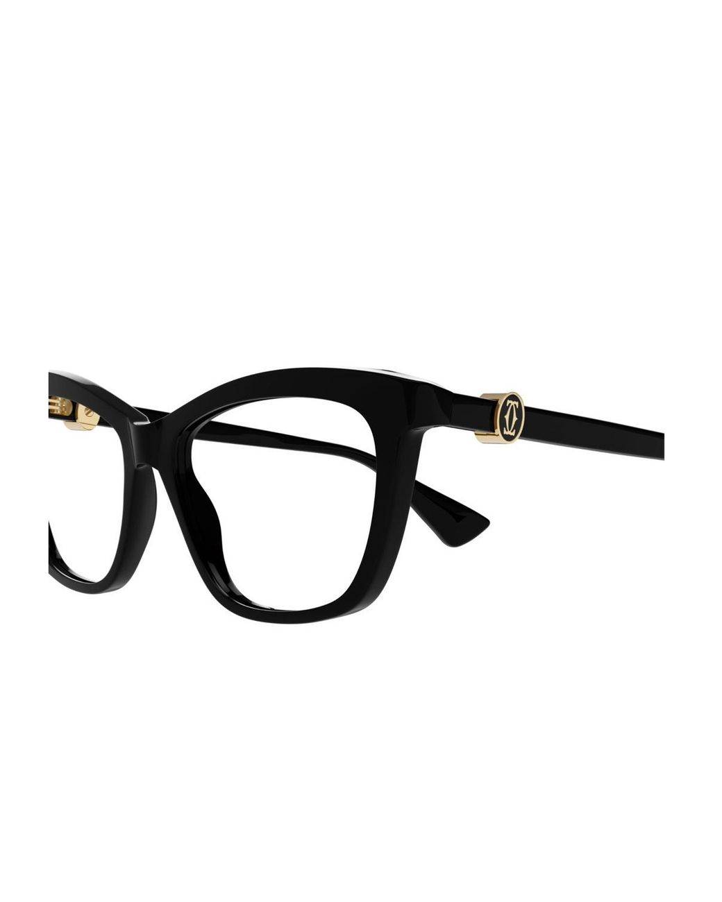 Cartier White Cat-Eye Frame Glasses