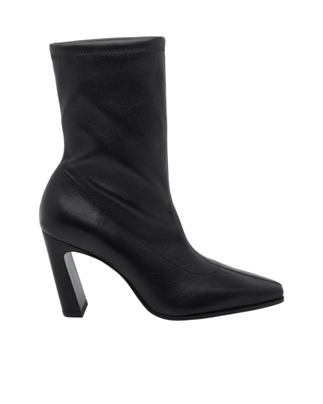 Stuart Weitzman Black Stassi High-Heeled Ankle Boots