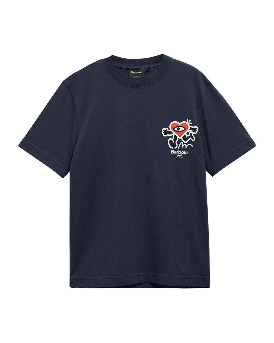 Barbour Blue Printed T-Shirt for men