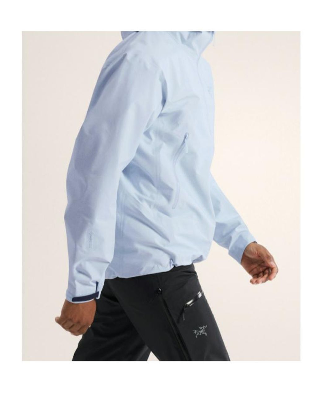 Arc'teryx Blue Logo-Embroidered Hooded Jacket for men