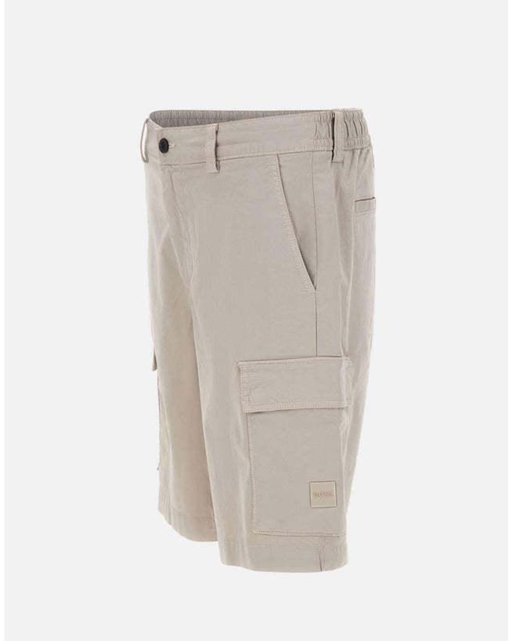 Boss Gray Sisla Cargo Shorts for men