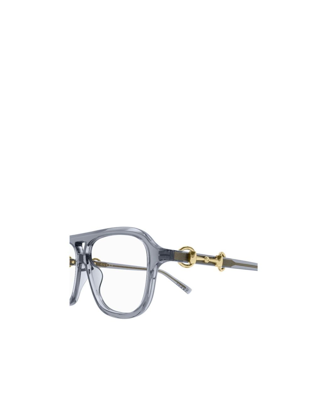 Gucci White Aviator Eyeglasses