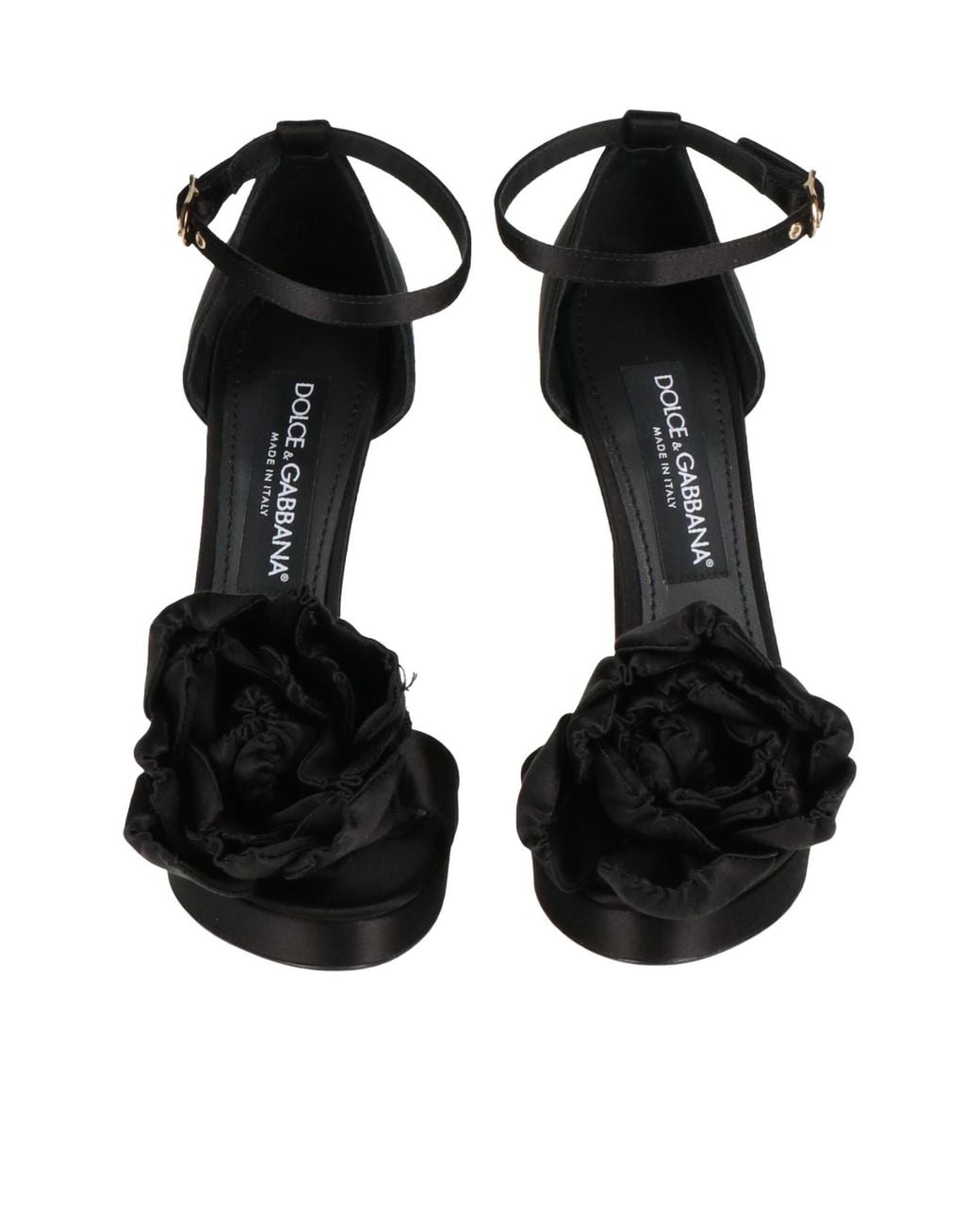 Dolce & Gabbana Black Plain Colour Sandals
