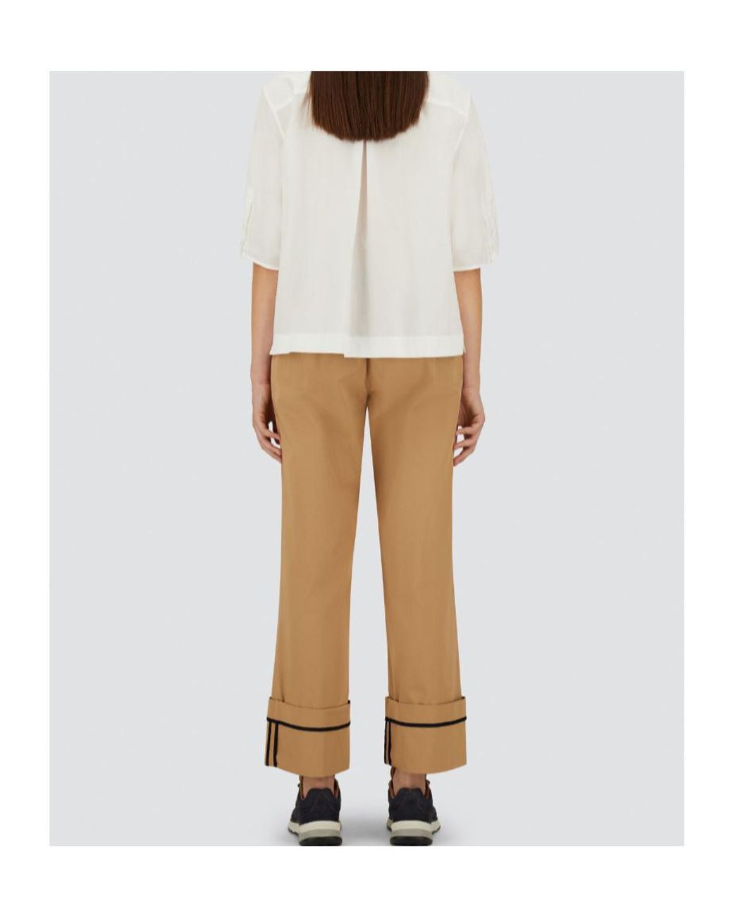 Herno Natural Elasticated Waistband Trousers