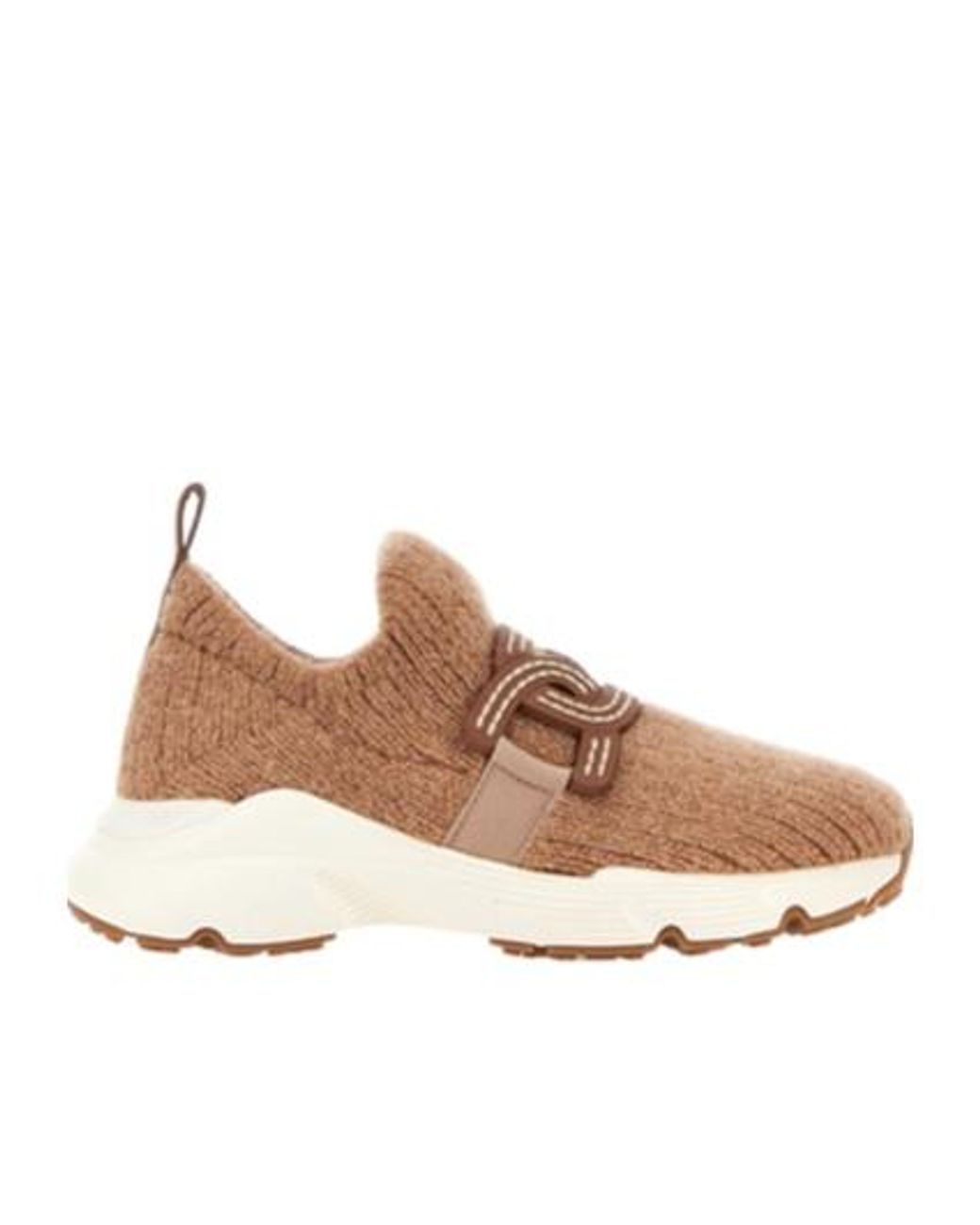 Tod's Brown Low-Top Knitted Sneakers