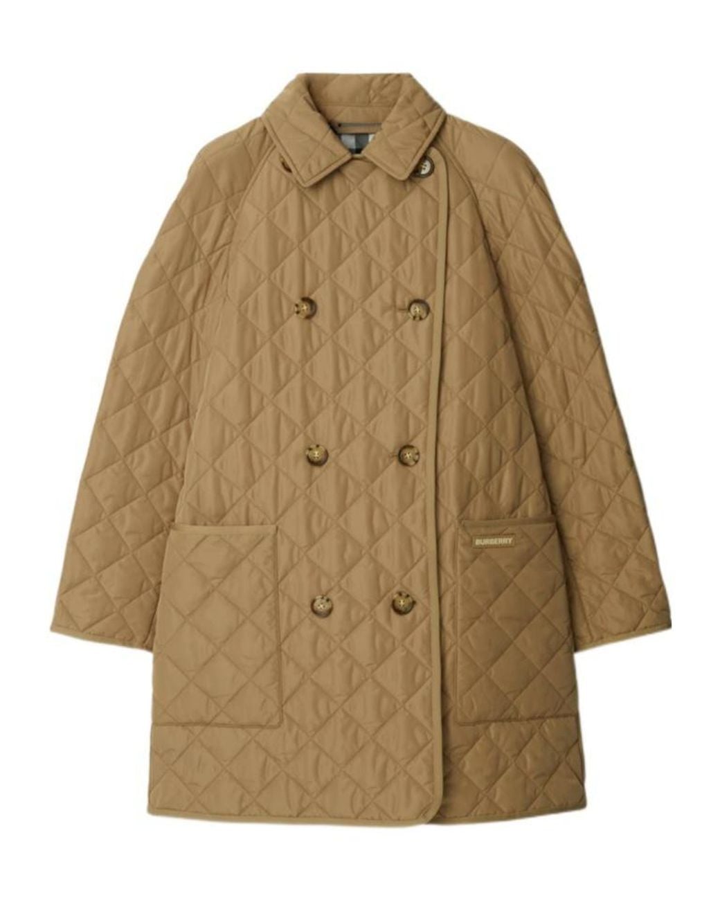 Burberry Natural Quilted Coat