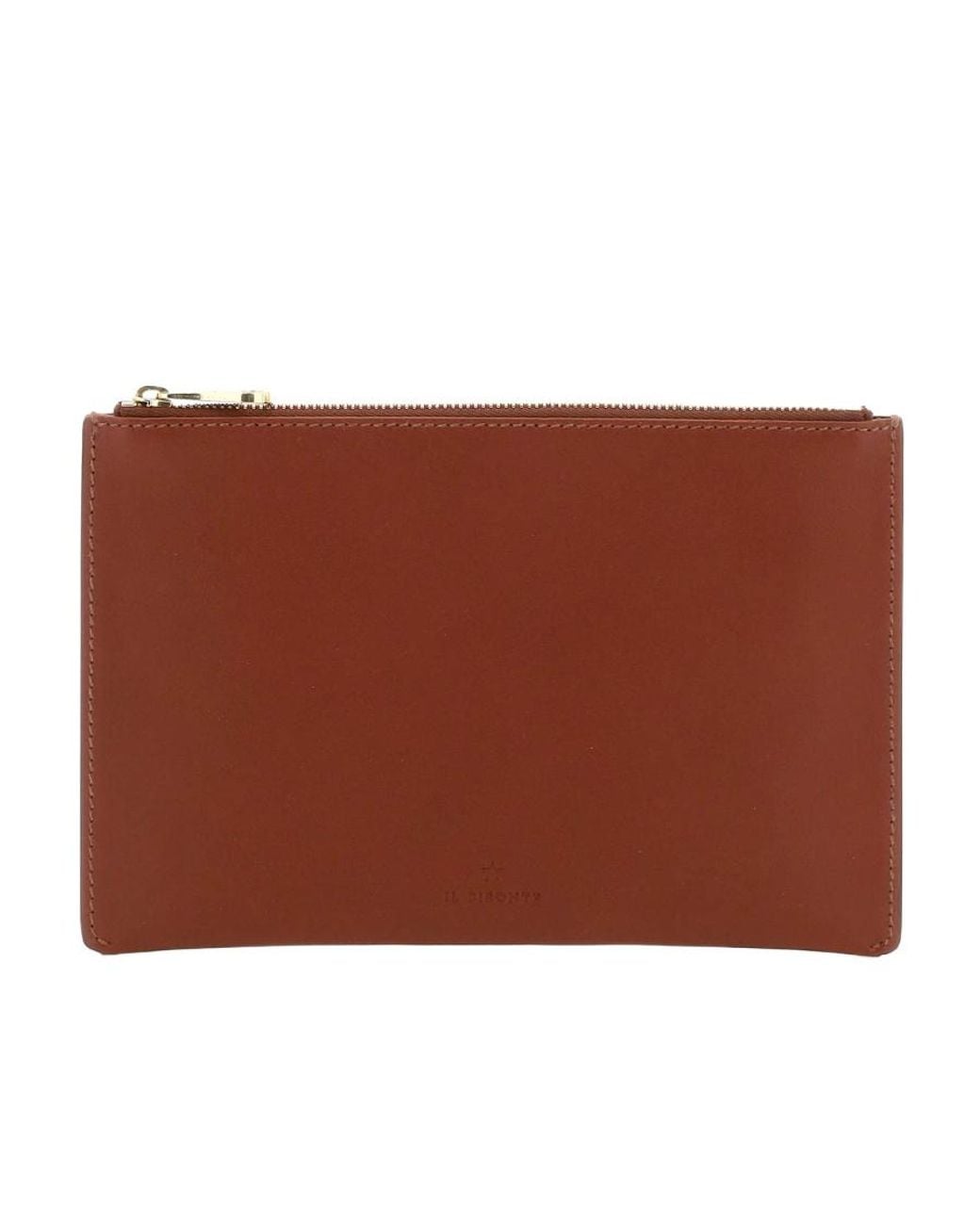 Il Bisonte Brown Classic Zip Wallet
