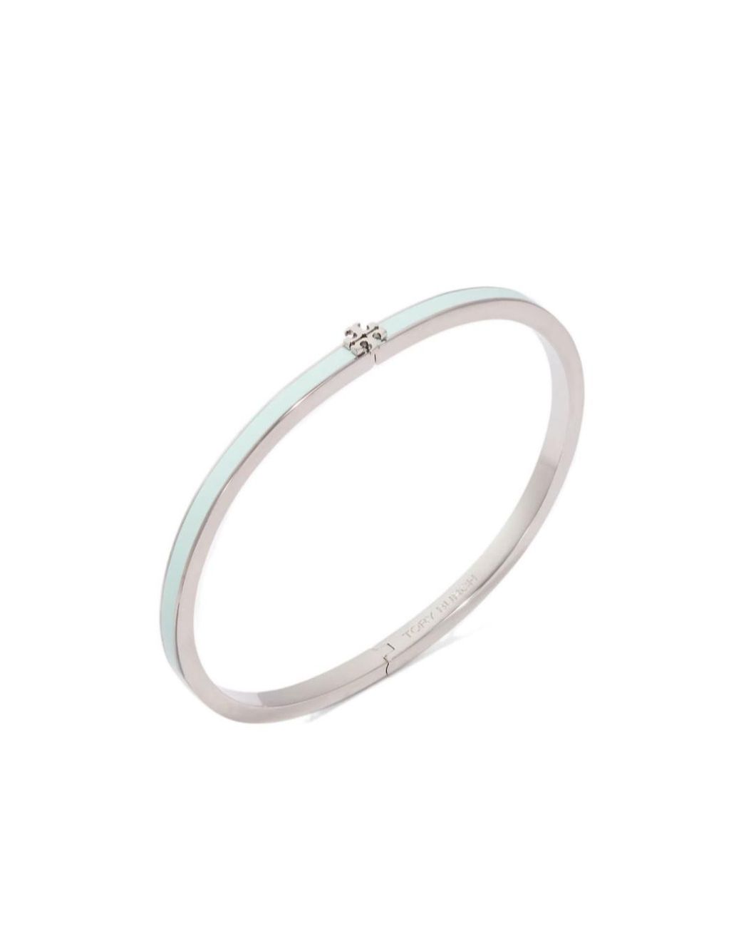 Tory Burch White Icon Thin Enamel Bracelet