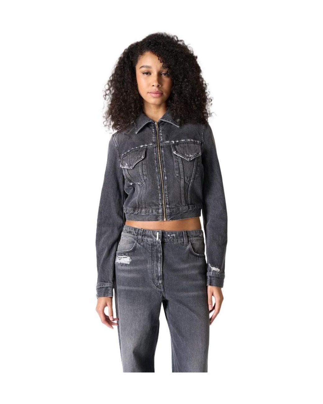 Givenchy Black Collared Zip-Up Jacket