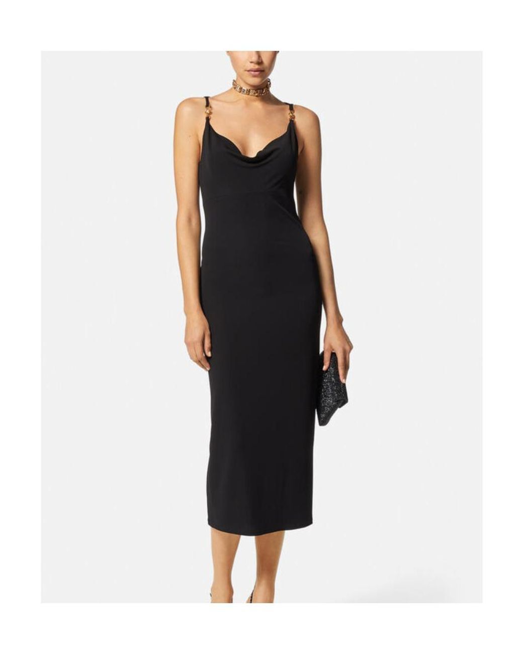 Versace Black Day Evening Dress