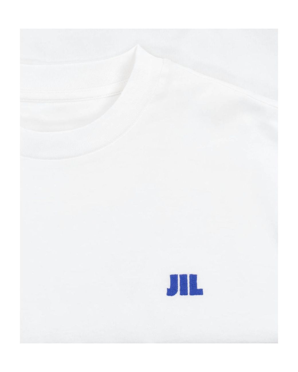 Jil Sander White Logo Long-Sleeve T-Shirt