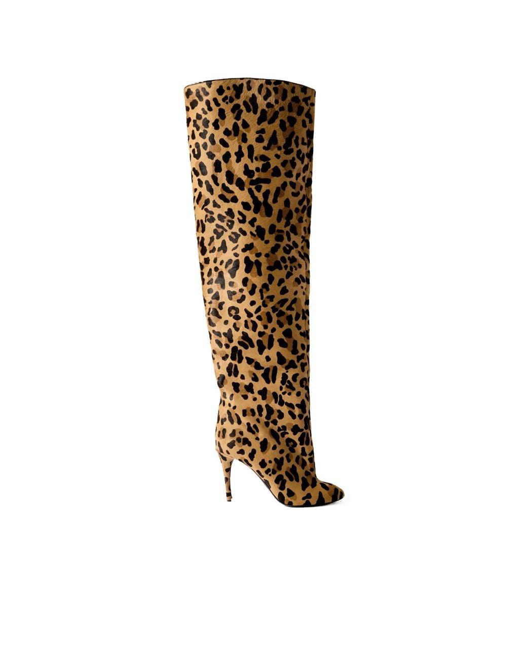 Alaïa Natural Leopard Print Over-The-Knee Boots