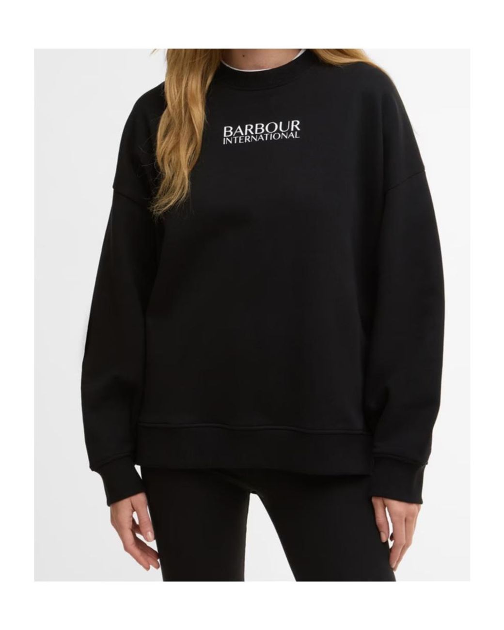 Barbour Blue Logo Crew Neck Sweatshirt