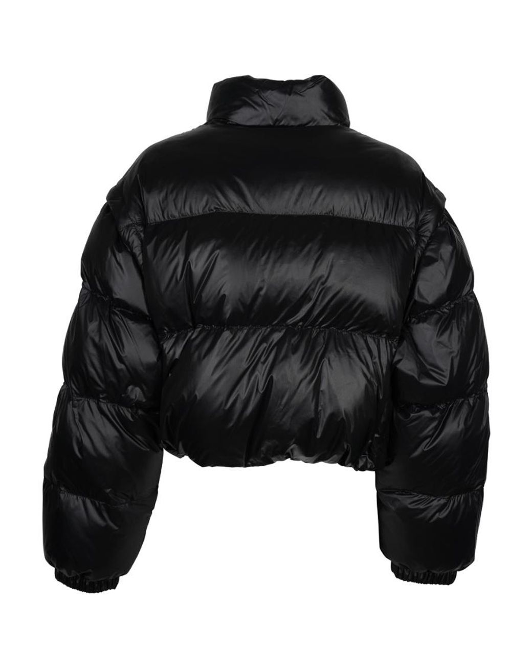 Prada Black Convertible High-Neck Down Jacket