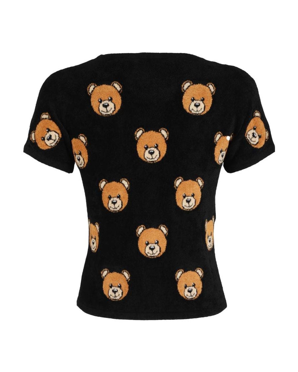 Moschino Black Teddy-Motif T-Shirt