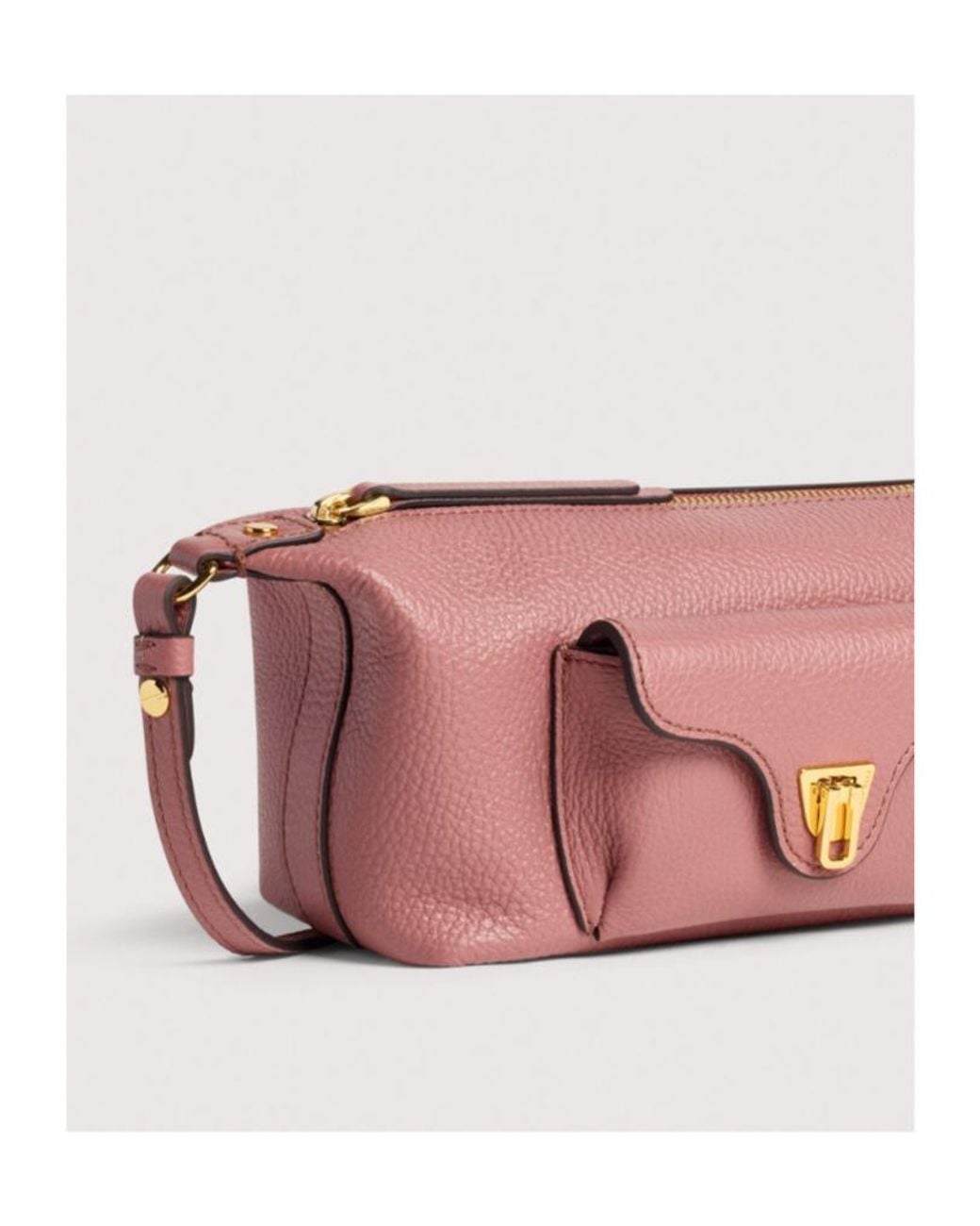 Coccinelle Pink Flap Pocket Shoulder Bag
