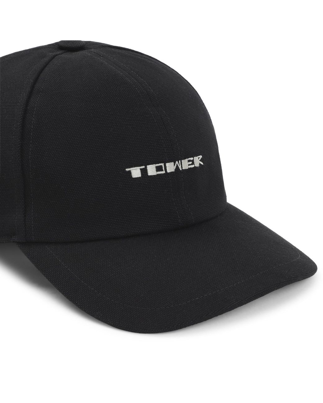 Rick Owens Black Tower Logo Baseball Cap for men