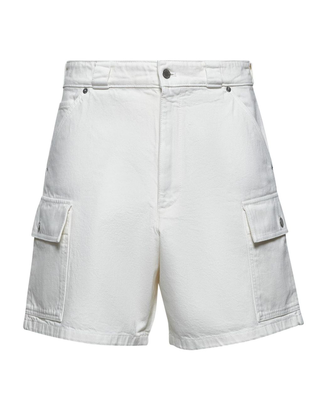 Prada Gray Denim Bermuda Shorts for men