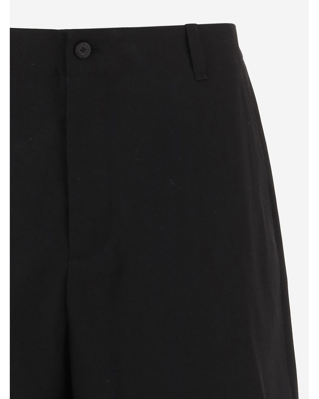 Jacquemus Black Mid Rise Pleat Detailed Shorts for men