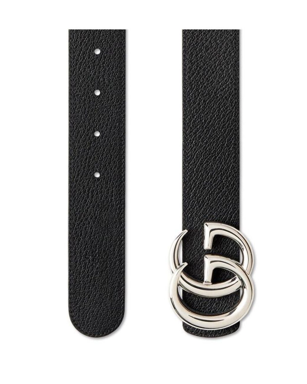 Gucci White Reversible Gg Marmont Belt for men
