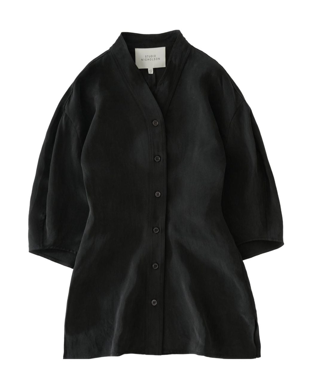 Studio Nicholson Black V-Neck Shirt