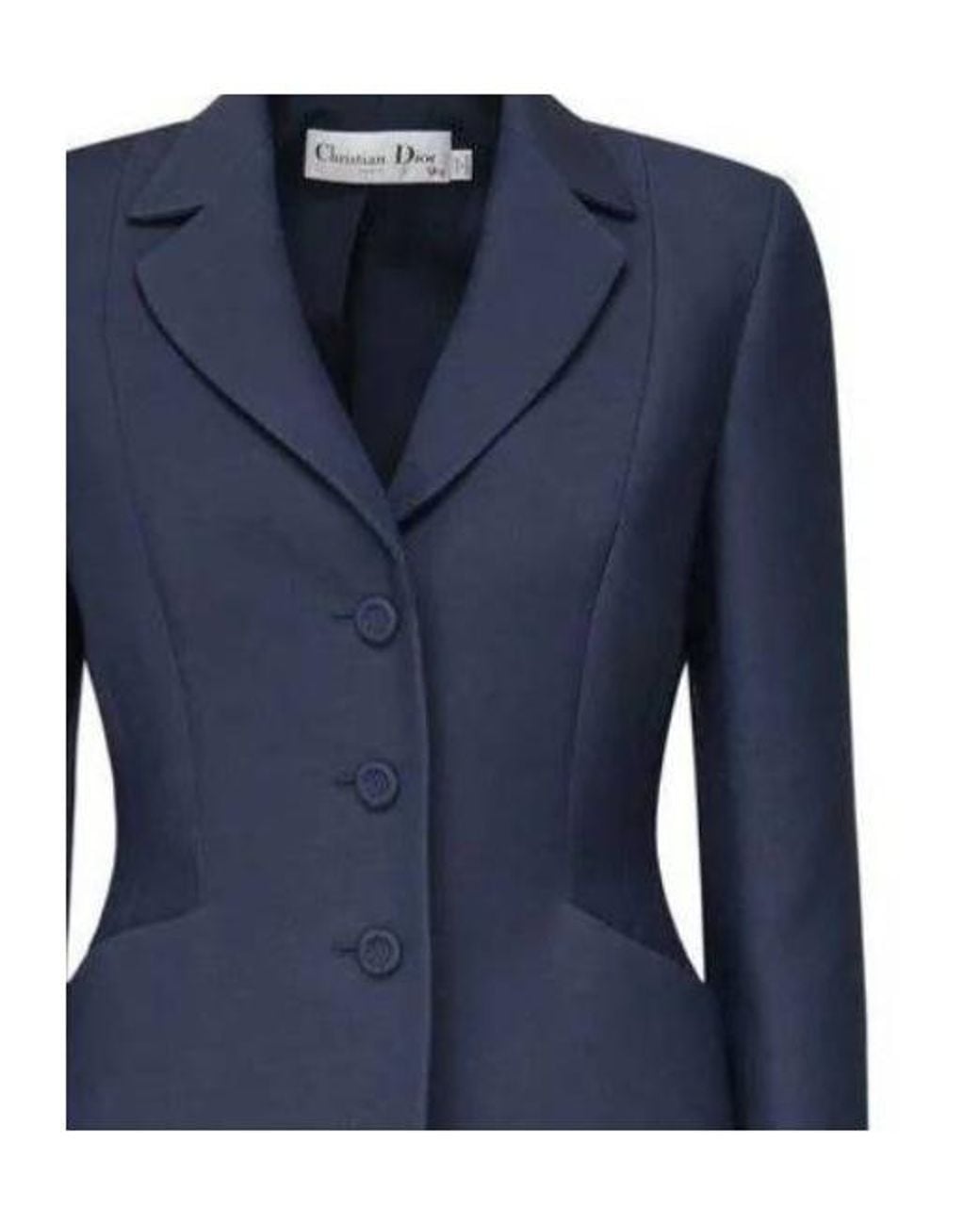 Dior Blue Christian Single-Breasted Long-Sleeved Jacket