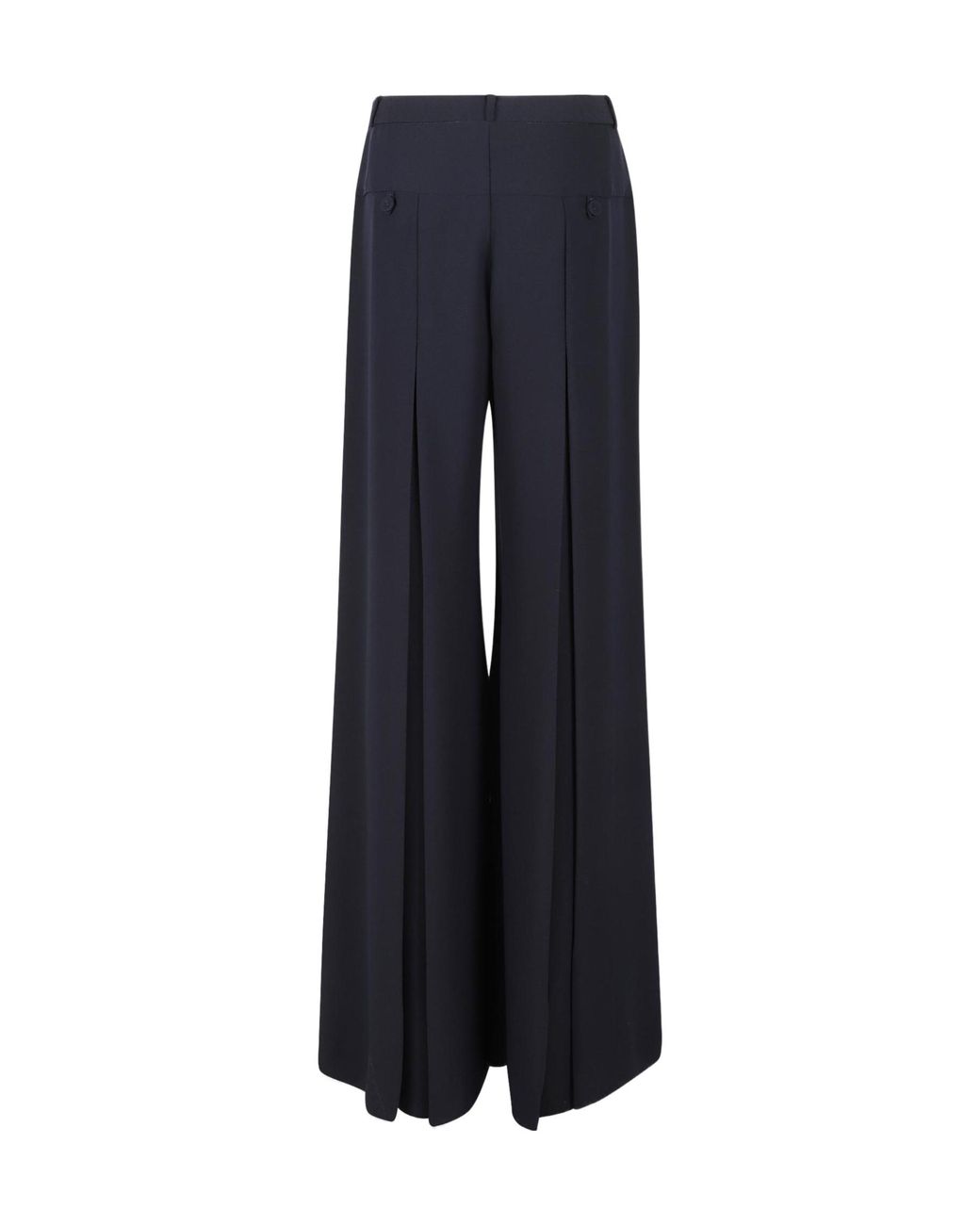 Vivetta Blue Wide-Leg Trousers With Slits