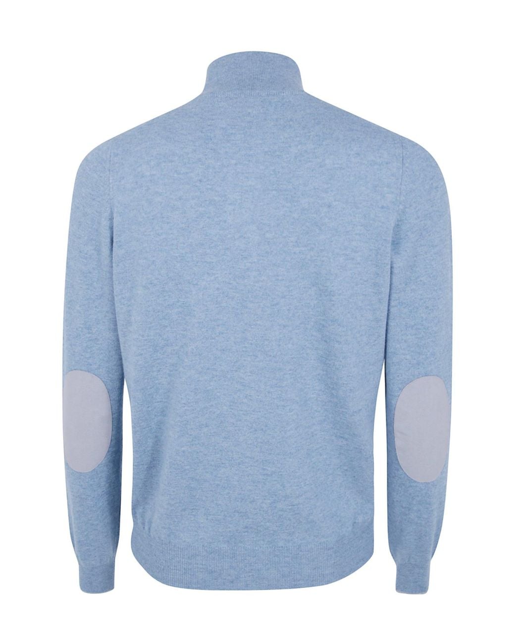 Gran Sasso Blue Half-Zip Sweater for men
