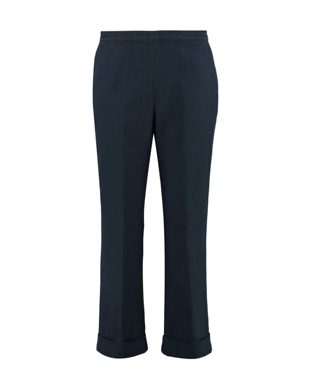 Aspesi Blue Straight-Leg Trousers