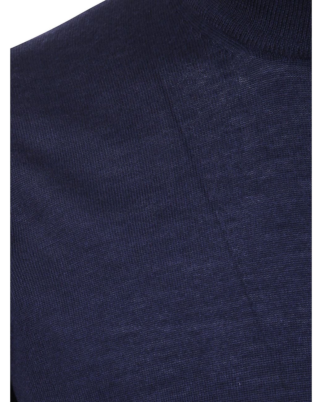 Gran Sasso Blue Long-Sleeved Sweater for men