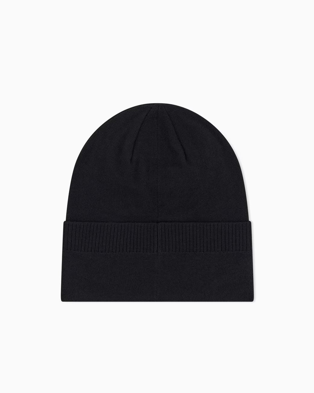 ARMANI EXCHANGE Blue Logo-Embroidered Beanie Hat