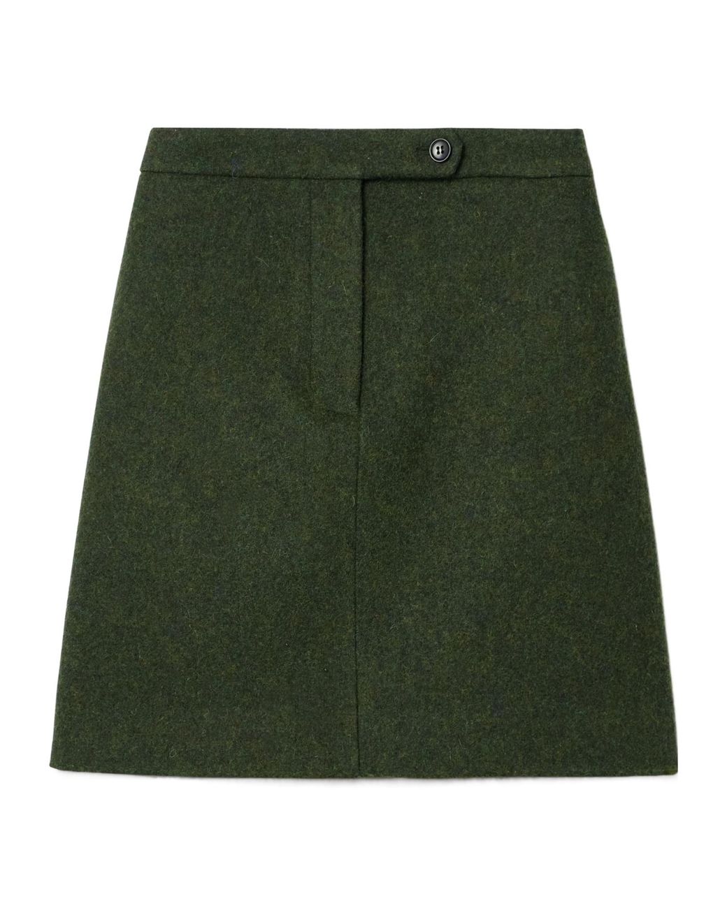 Bally Green Wool Mini Skirt