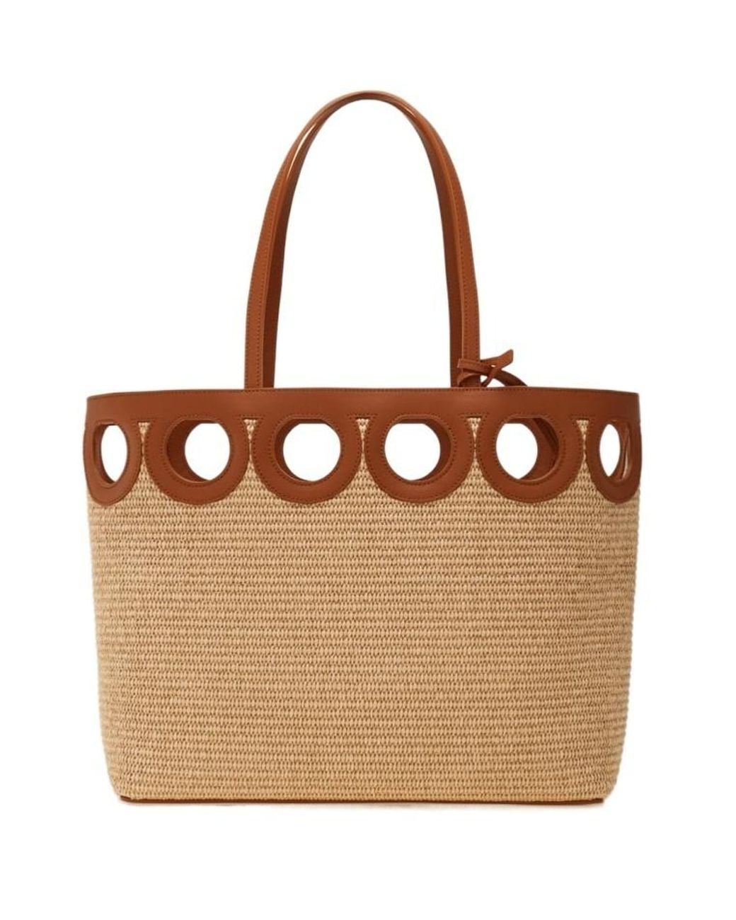 Ferragamo Brown Gancini Outline Tote Bag