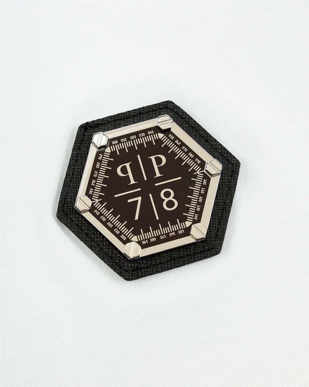 Philipp Plein White Logo Polo Shirt for men
