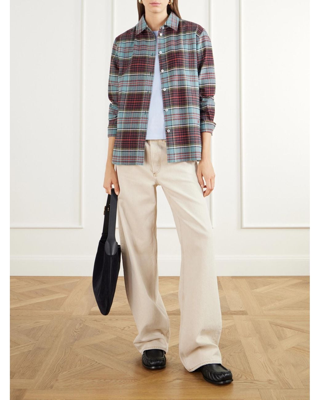 High Sport Multicolor Checked Logo-Embroidered Cotton-Flannel Shirt