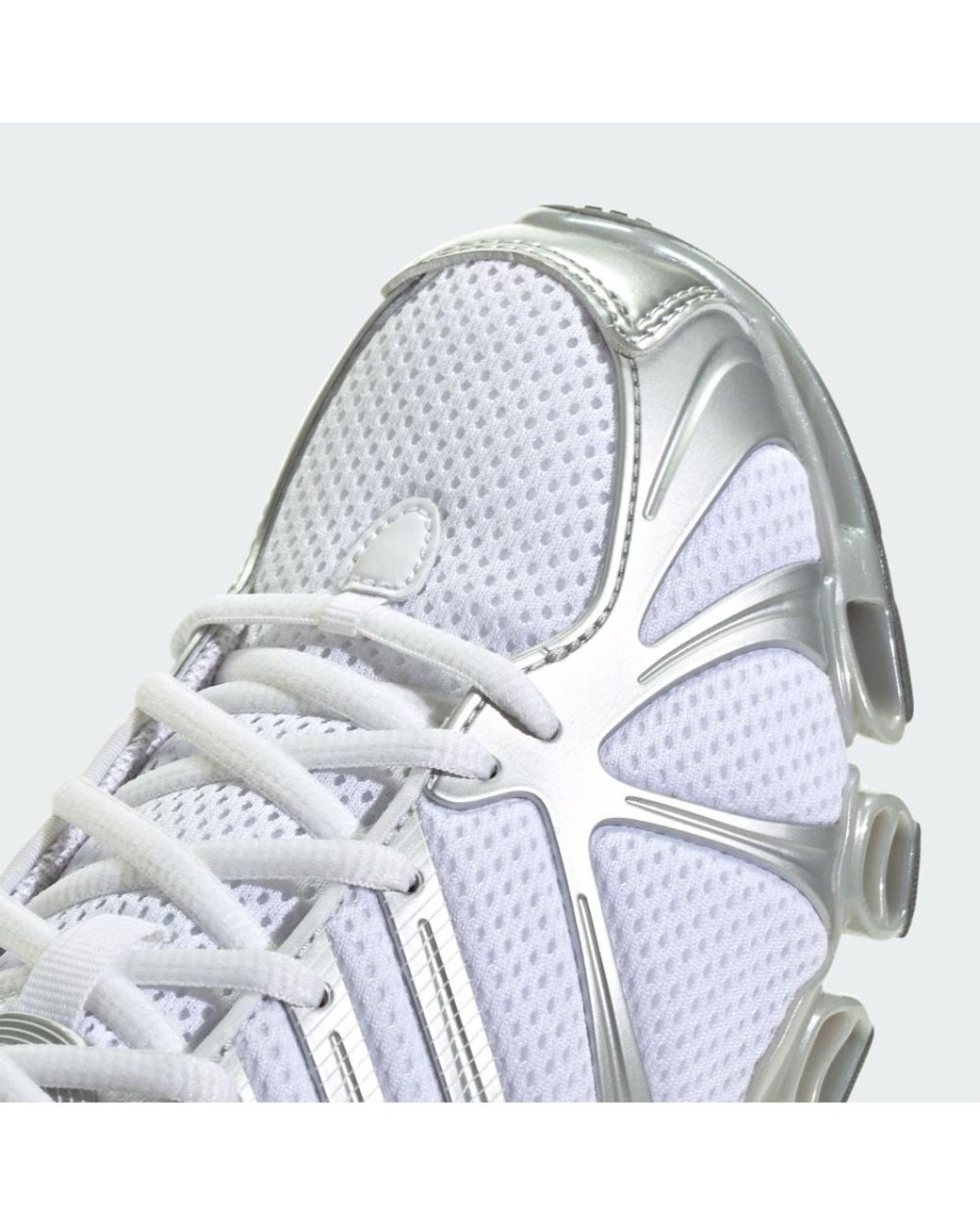 Adidas Originals White Mega Ghostride Lace-Up Sneakers