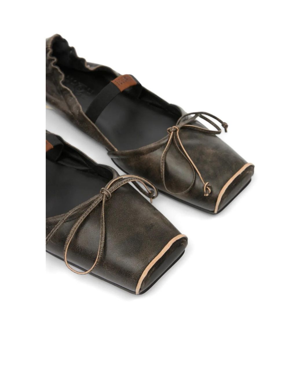 MM6 by Maison Margiela Multicolor Elastic Strap Ballet Flats