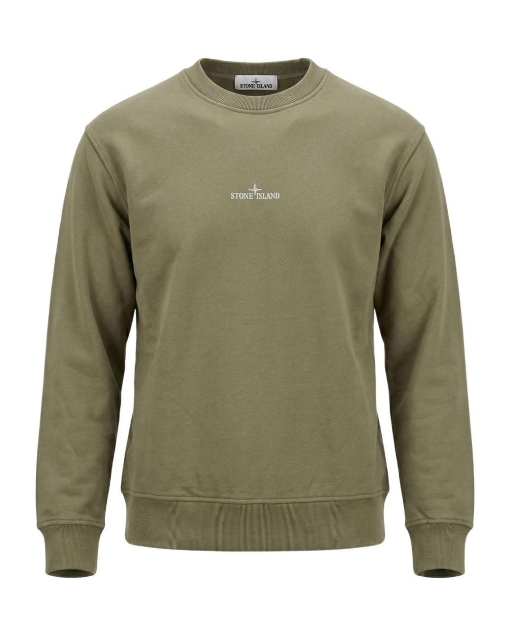 Stone Island Green Crew Neck Sweatshirt for men