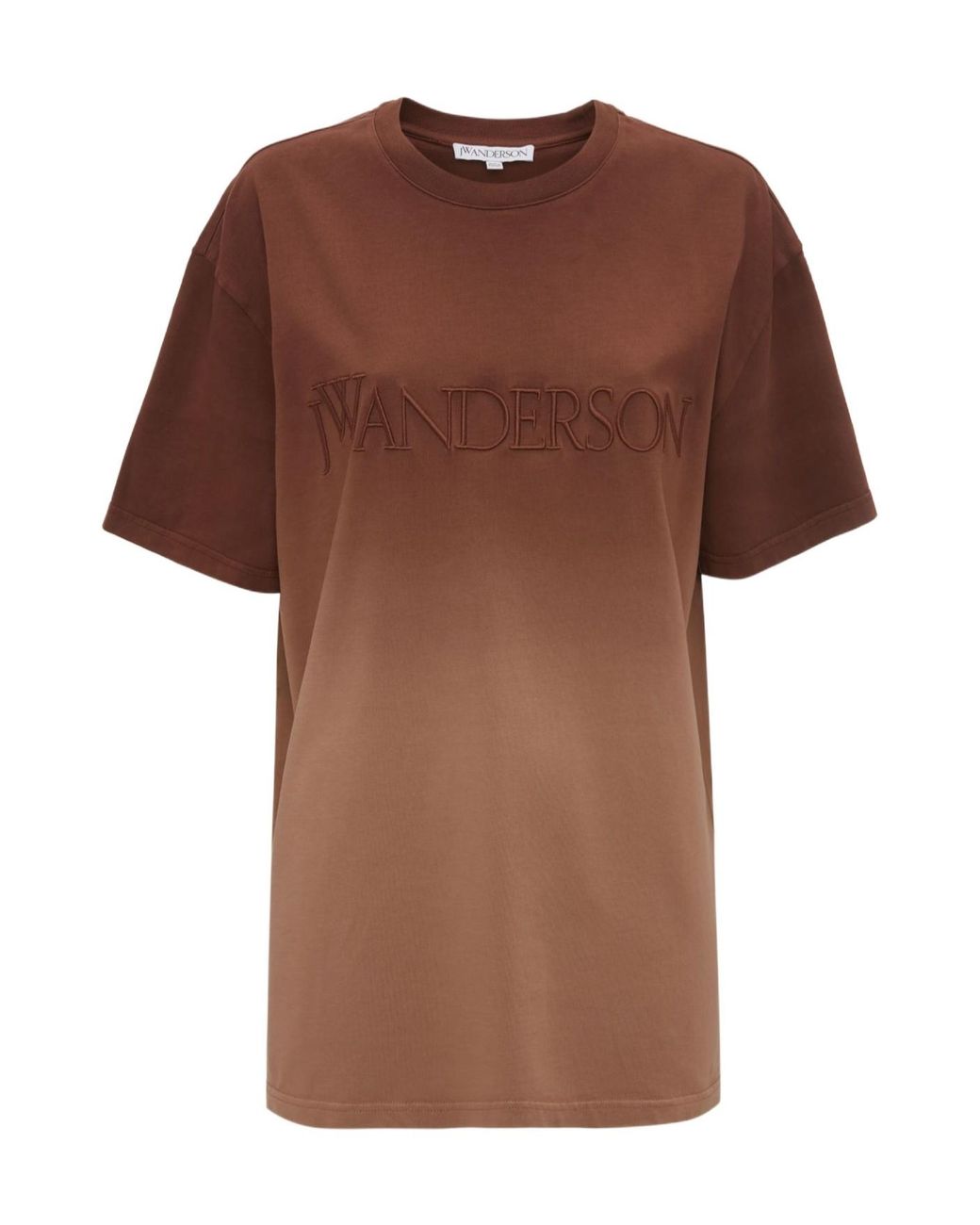J.W. Anderson Brown Jw Anderson Tie-Dyed Logo Embroidered T-Shirt
