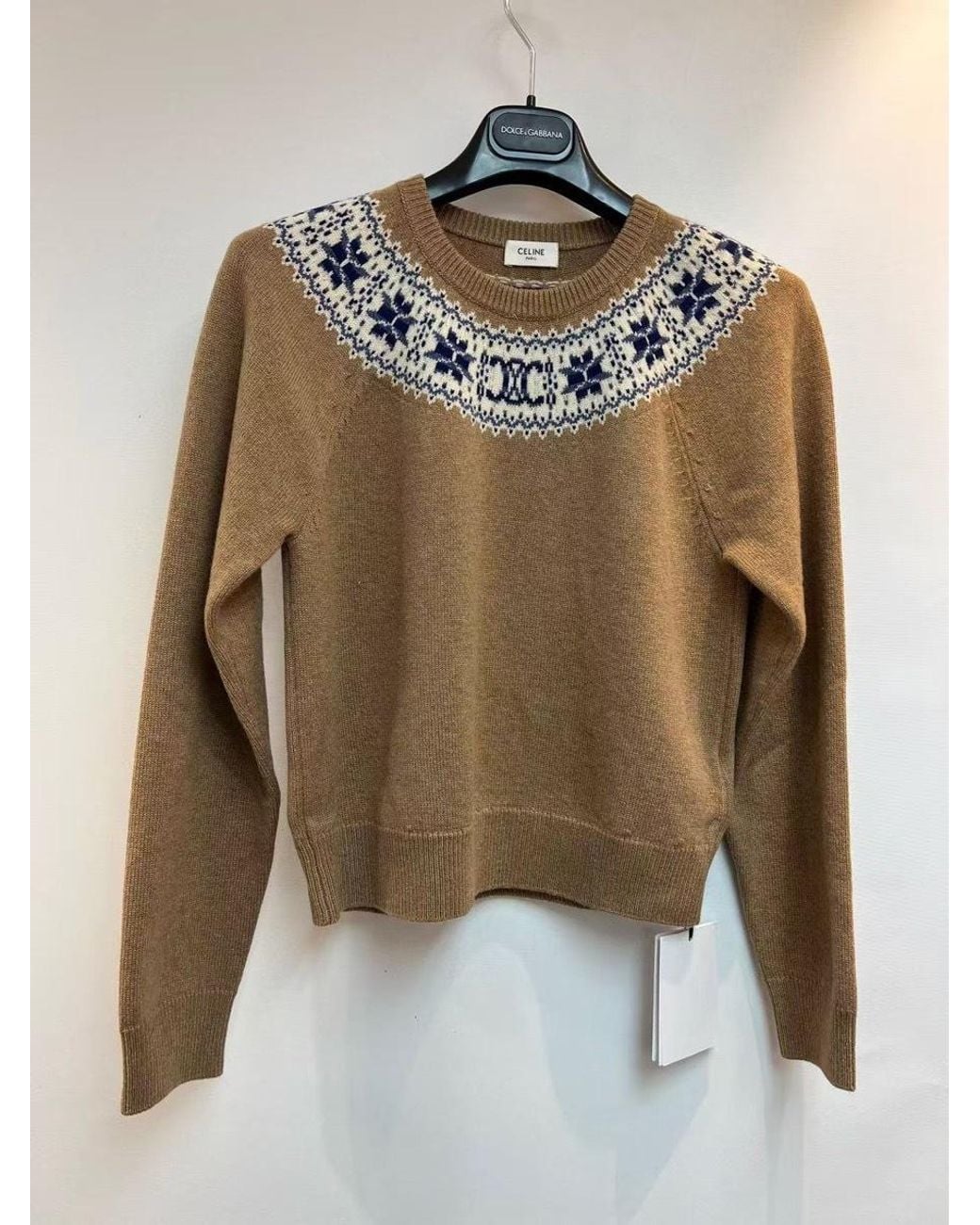 Céline Natural Crew Neck Sweater