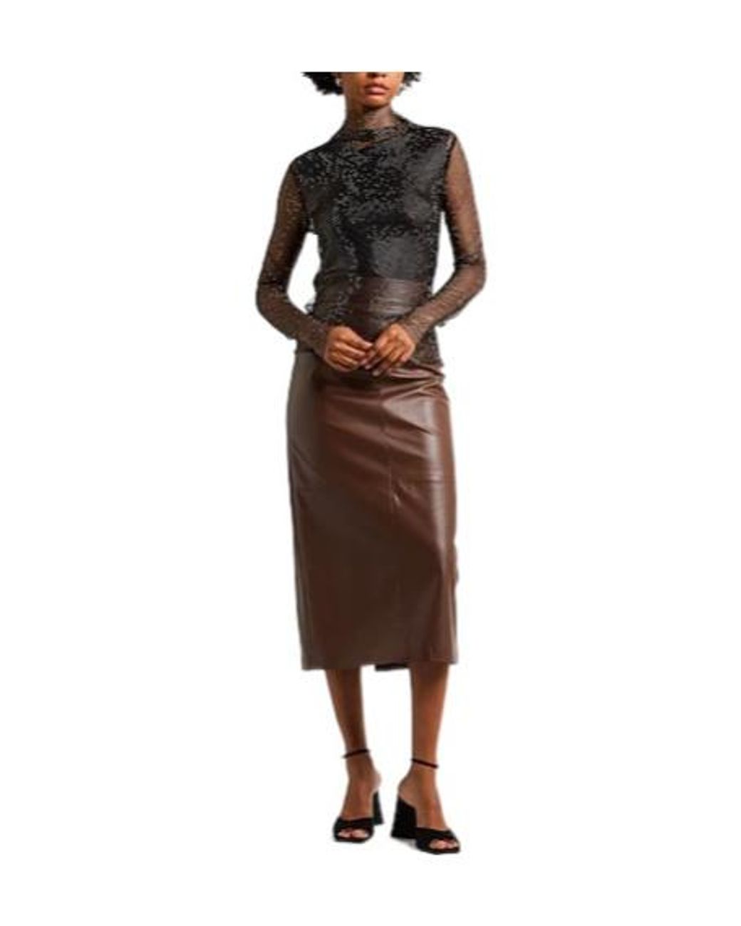 Sportmax Black Casual Mesh Top