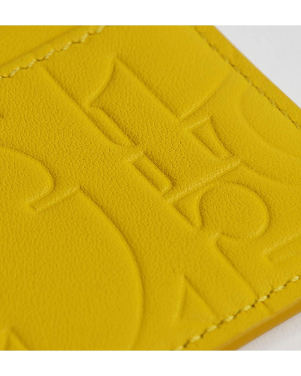 Dior Yellow Card Holder for men