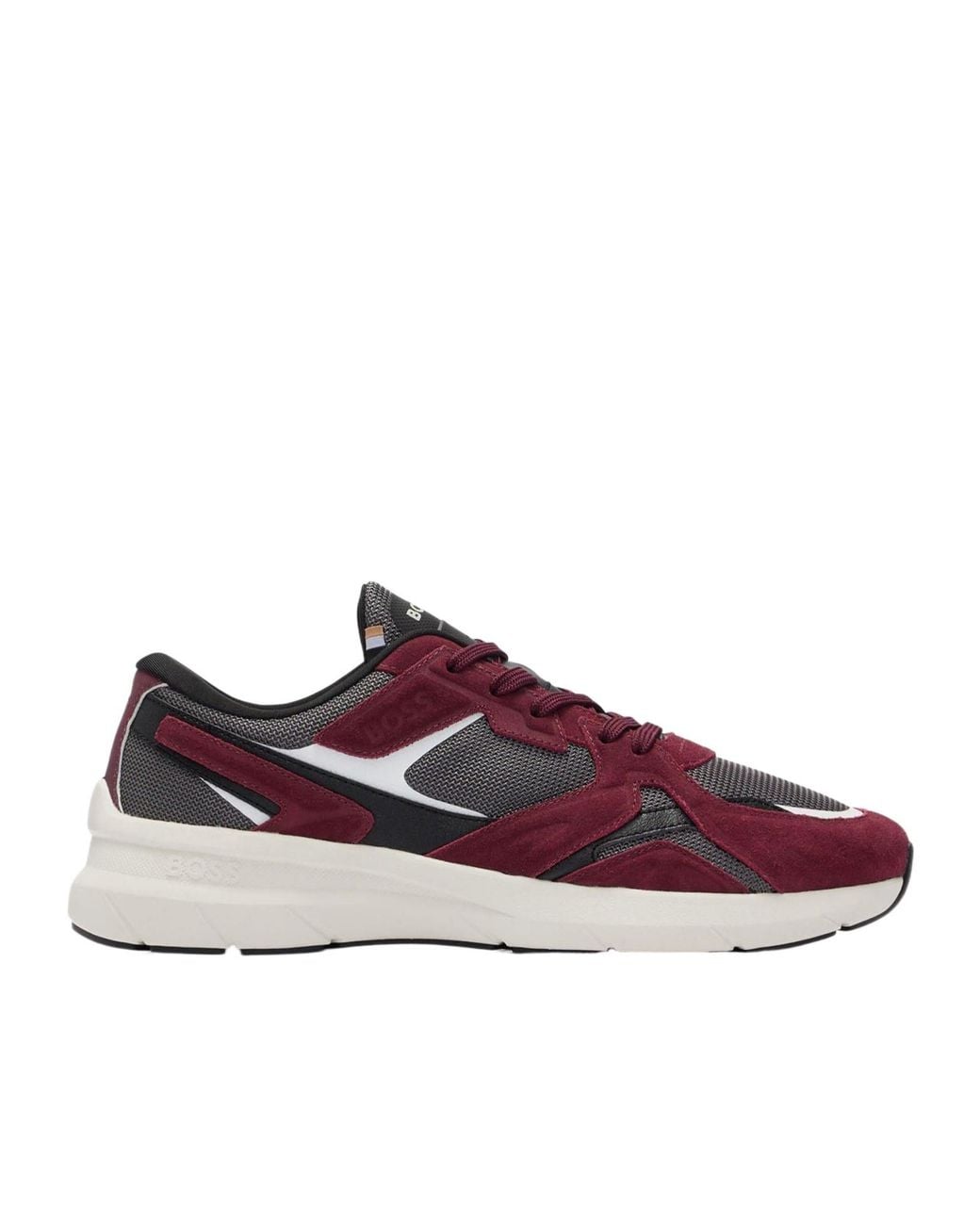 Boss Purple Color-Block Trainers for men