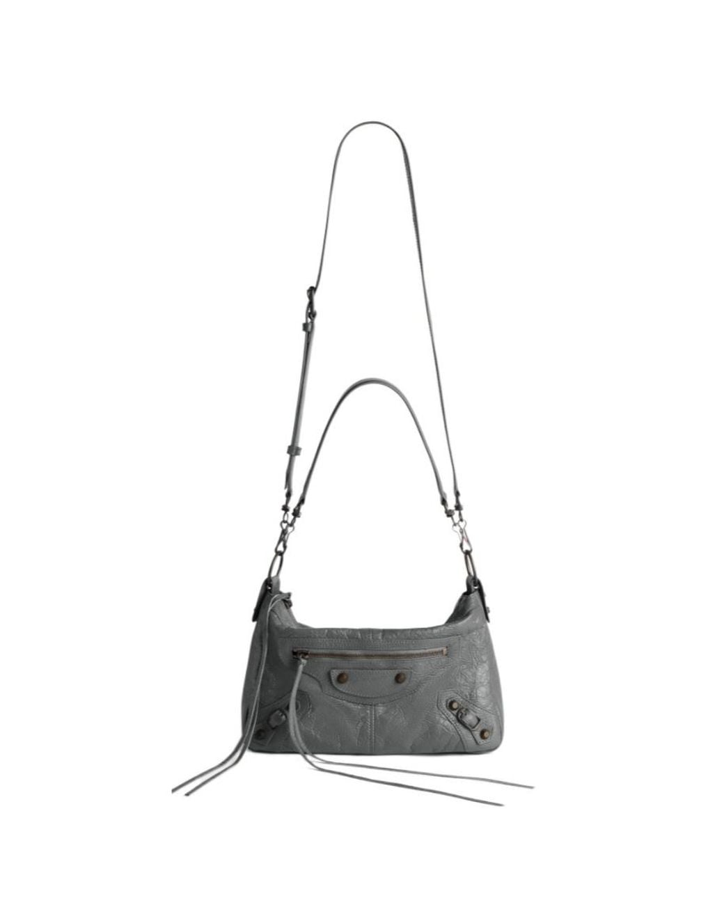Balenciaga Gray Le City Small Shoulder Bag for men