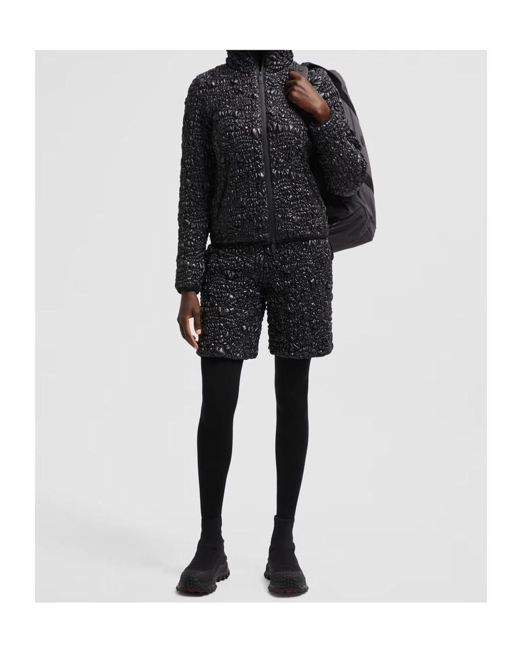 Moncler Black Champraz Short Down Jacket