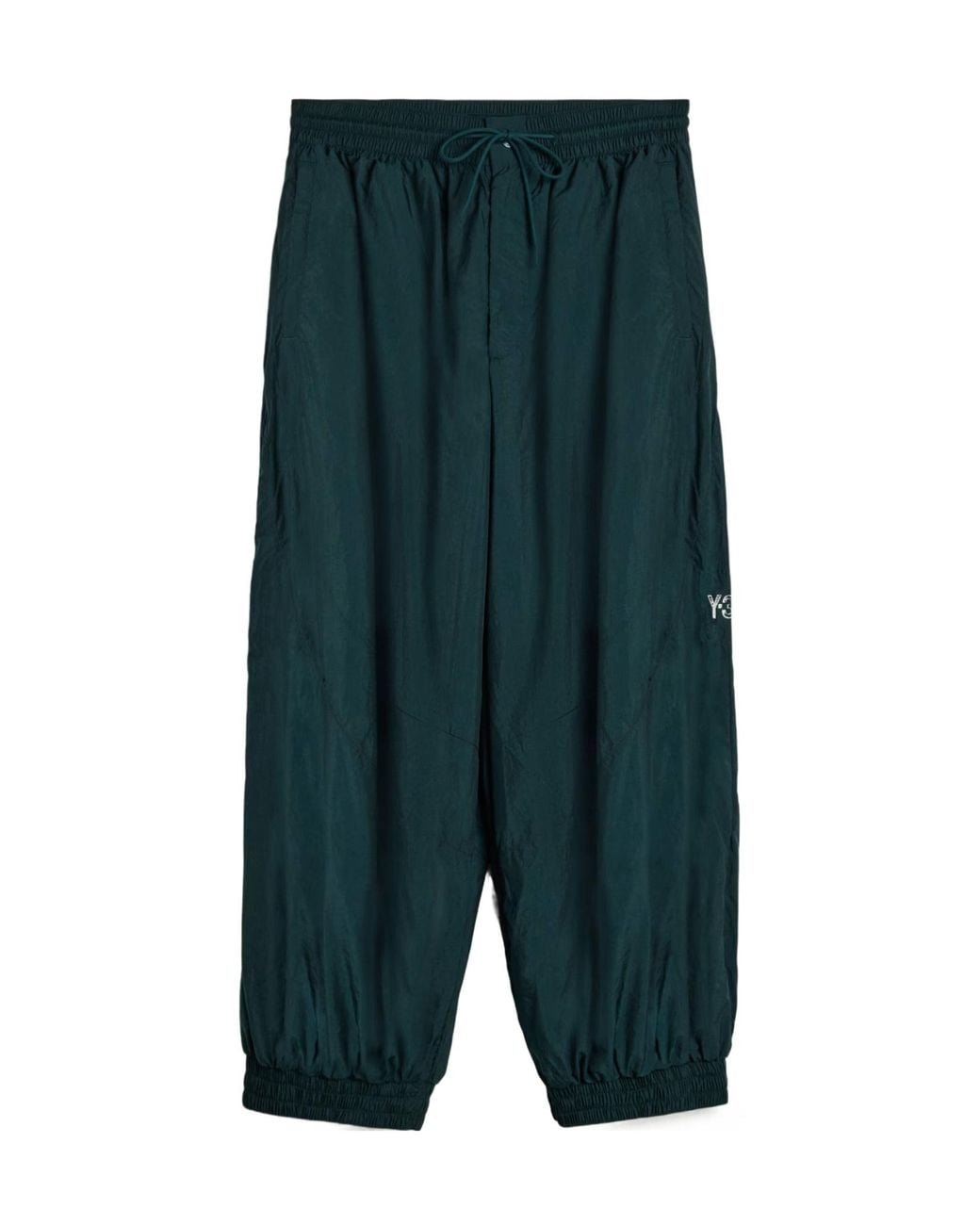 Y-3 Green Drawstring Track Pants for men