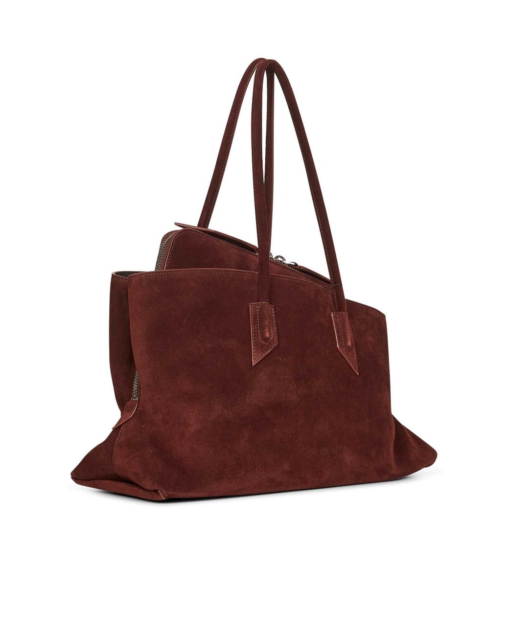 The Attico Brown Double-Handled Handbag