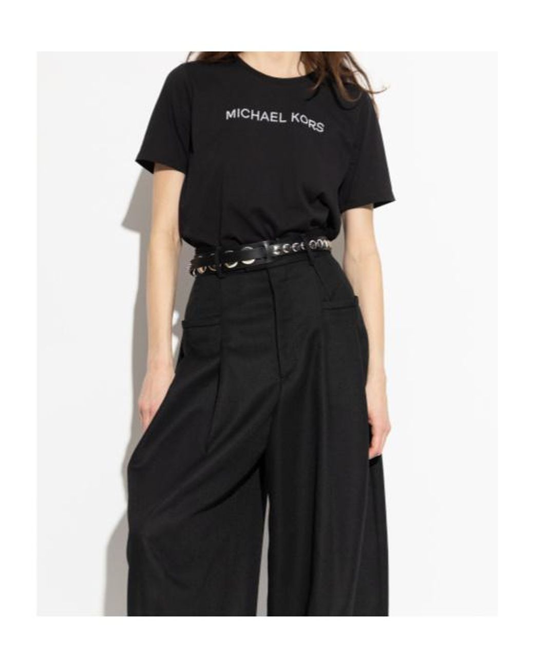 MICHAEL Michael Kors Black T-Shirt With Logo